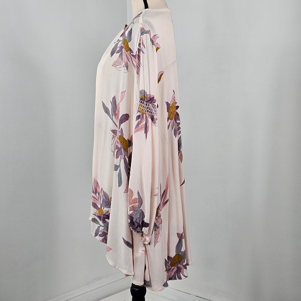 Free‎ People Tunic Boho Mini Dress Floral Print | Women's Small | MINOR FLAW - Picture 14 of 16